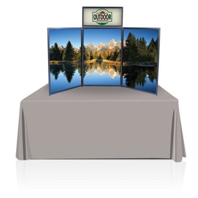 Tabletop Panel Display 6 ft. (Blue) Graphic Package (Hardware & Graphic) 